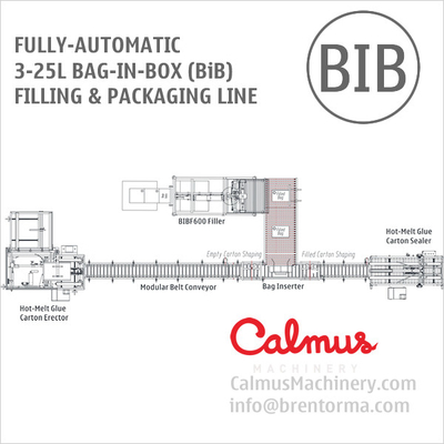 Fully-automatic 3-25L Bag-in-Box Filling Machine BIB Packaging Line