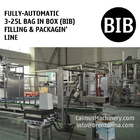 Fully-automatic 3-25L Bag in Box Water Wine Rum Alcohol Beverage Oil BIB Filling Machine and Packaging Line