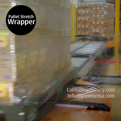 Small-Footprint Online Pallet Wrapping Machine Turntable Stretch Wrapper