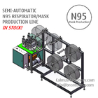 Semi-auto N95 Respirator Mask Making Machine Production Line in STOCK