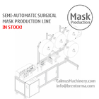 Semi-auto Medical Surgical Face Mask Making Machine Production Line in STOCK