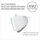 Fully-auto -Fold-Flat FFP2 N95 Respirator Mask Machine Production Line