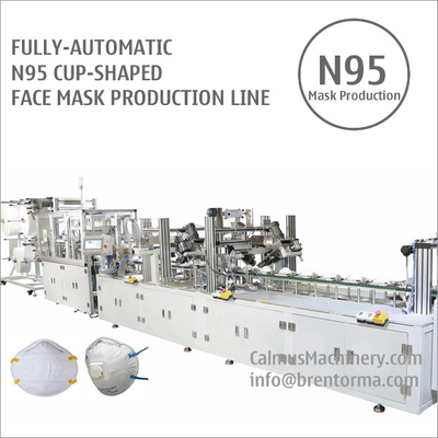 Fully-automatic N95 Cup Respirator Mask Making Machine Production Line