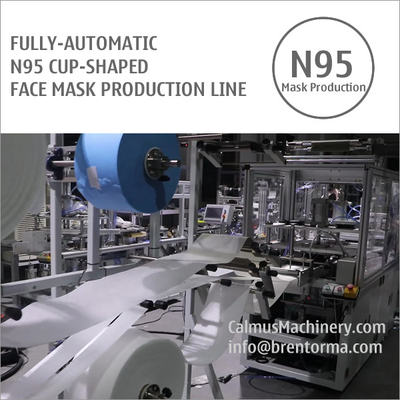 Fully-automatic N95 Cup Respirator Mask Making Machine Production Line