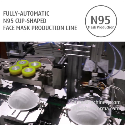 Fully-automatic N95 Cup Respirator Mask Making Machine Production Line