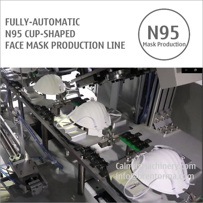 Fully-automatic N95 Cup Respirator Mask Making Machine Production Line