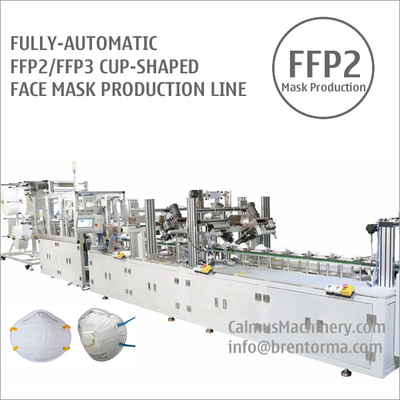 Fully-automatic FFP2 Cup Respirator Mask Making Machine Production Line