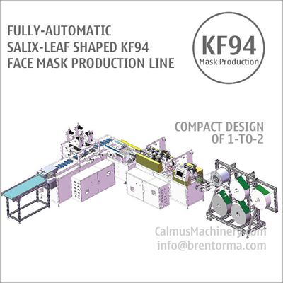 Fully-automatic Korean Salix-Leaf KF94 Mask Machine Production Line