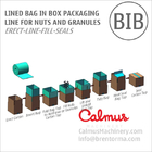 Liner Bag in Box Forming Filling Sealing Line for Packaging Nuts and Granules