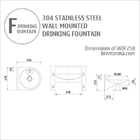 WDF25B Cost-Competitive Wall Mounted Stainless Steel Drinking Fountain