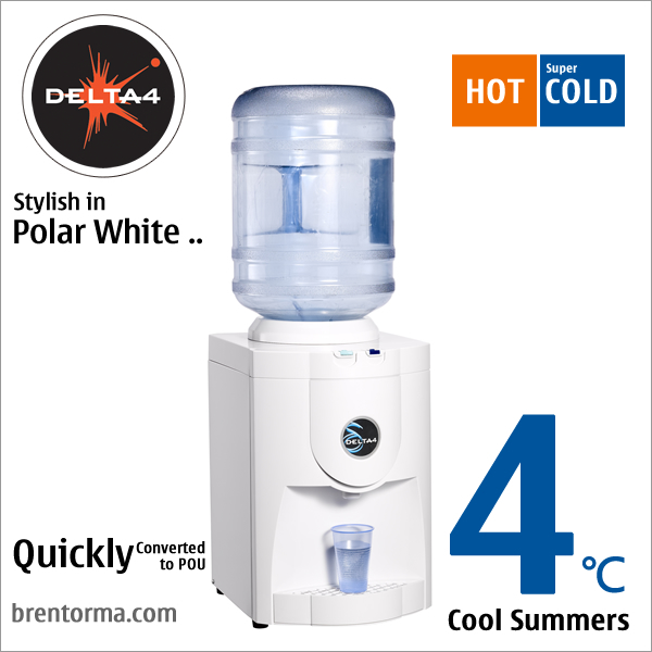 DELTA 4 Exceptionally Styled Desktop Cooler Bottled Water Dispenser