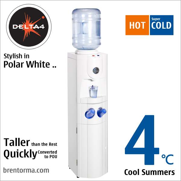 DELTA 4 Exceptional Floorstanding Cooler Hot and Cold Water Dispenser