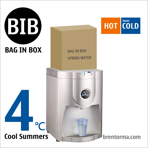 ALPHA 1 Stylish Benchtop BIB Water Cooler Bag in Box Water Dispenser