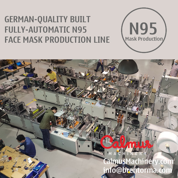 German-Quality Built N95 Respirator Mask Making Machine Production Line