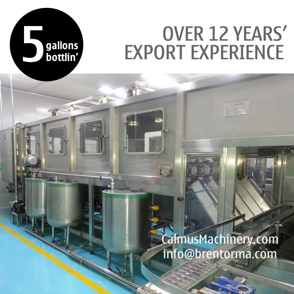 1500BPH 5 or 3 Gallon Bottled Water Plant Water Bottling Machine