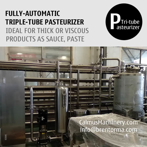 5000L/H Fully-automatic Triple-Tube Sterilization Machine Tubular Pasteurizer