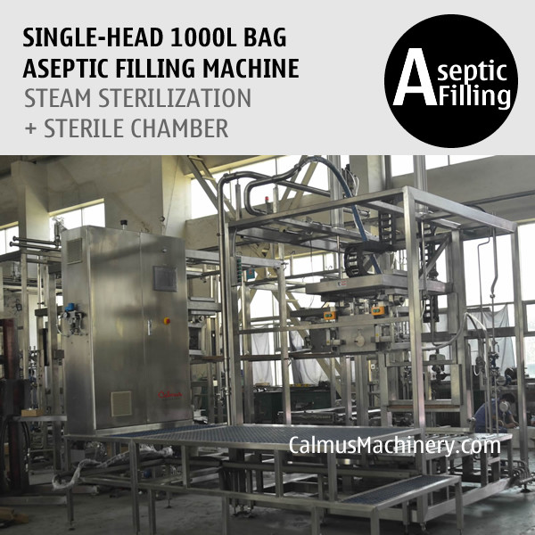 Single-Head 1000 Litre Tote Filling Machine 1000L IBC Liner Bag Aseptic Filler