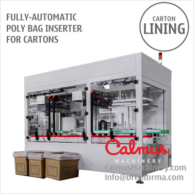 Poly Bag Inserter Machine for Placing Liner in Carton