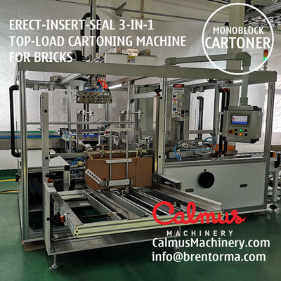 Erect-Insert-Seal Cartoning Machine Monoblock Case Packer